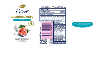 Label (Dove Advanced Care Restore Antiperspirant Deodorant   Artwork)